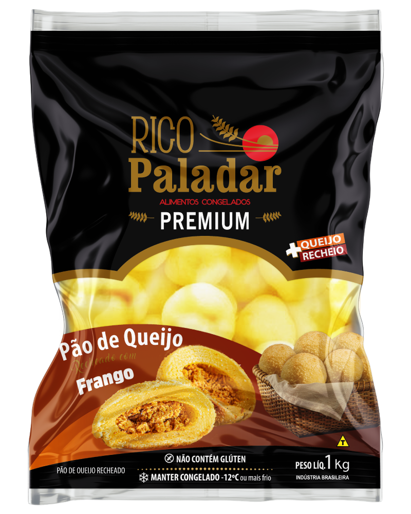 Pão de Queijo Recheado com Frango