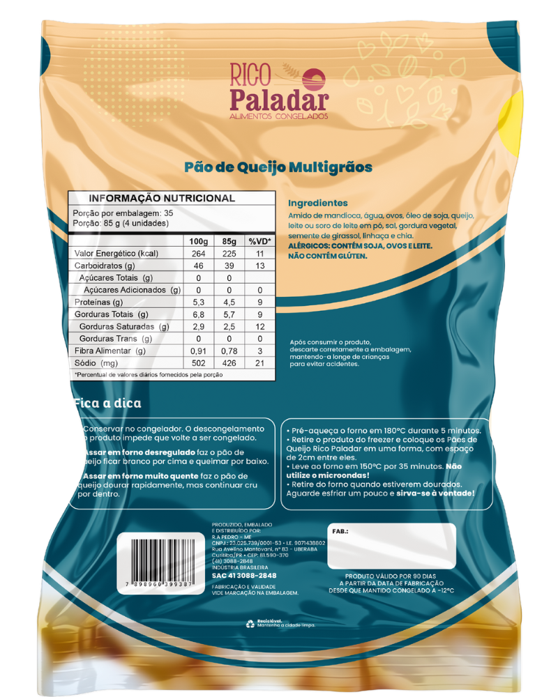 Pão de Queijo Multigrãos