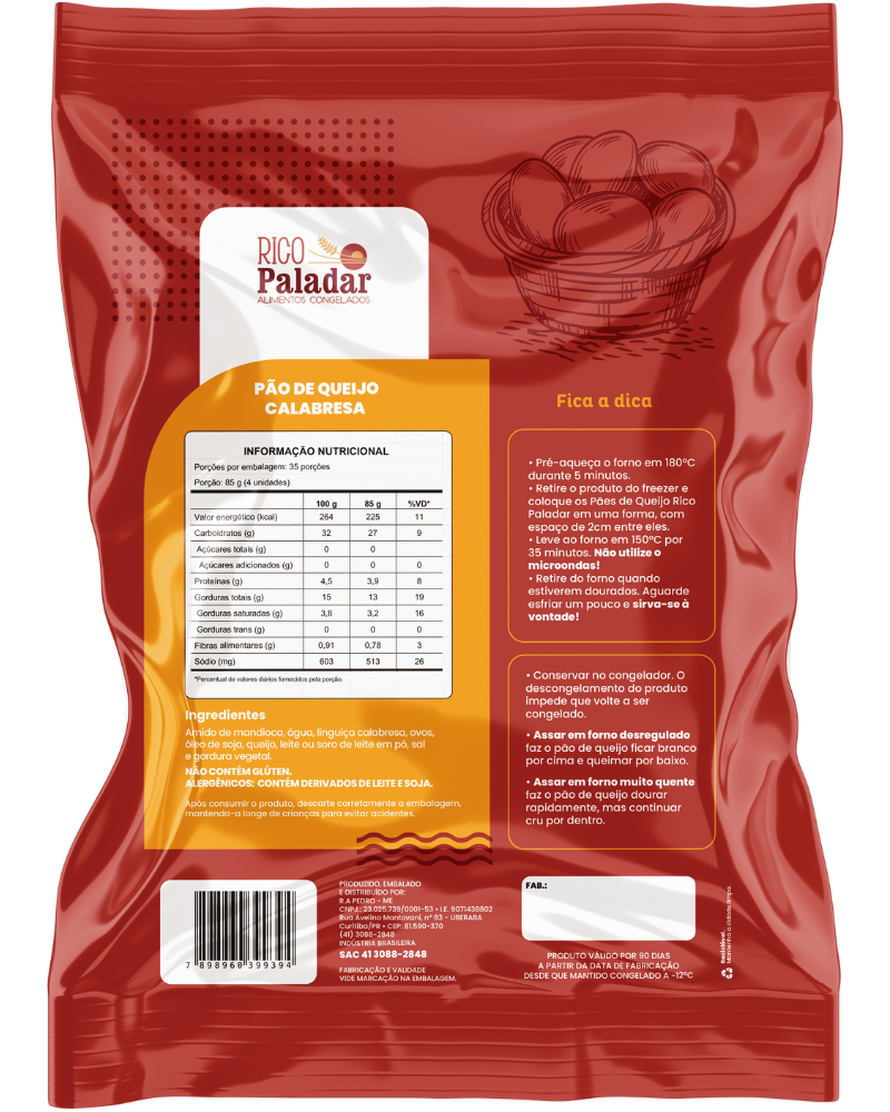 Pão de Queijo de Calabresa